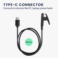 kwmobile USB C Charging Cable compatible with Garmin vivomove Trend / Lily / HR / Forerunner 35 / 30 / 735XT Cable Charger Smart Watch Type C Replacement Cable Fitness Tracker Charging Cable