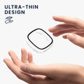 kwmobile Glass Case for Fitbit Versa 4 / Sense 2 Protective Cover Full Body Fitness Tracker Case Set