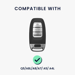 kwmobile 2x Schlüsselfolie kompatibel mit Audi Q5 / A8L / A8 / A7 / A5 / A4L Schlüssel - [dsg01] - Sonstiges