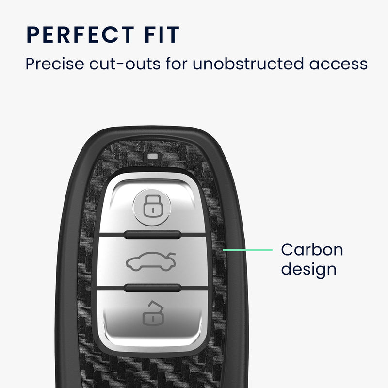 kwmobile 2x Key Fob Cover compatible with Audi Q5 / A8L / A8 / A7 / A5 / A4L Key