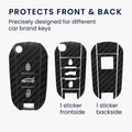 kwmobile Key Fob Protector compatible with Peugeot 308 / 408 / 508 / 3008 / 301 / 2008 Key