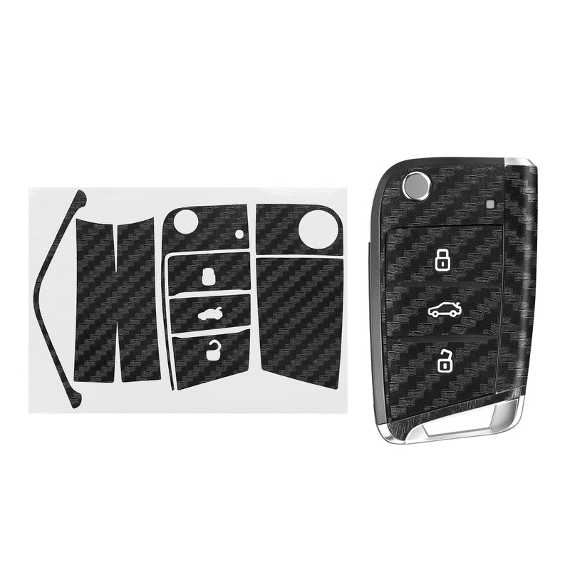 2x Key Fob Skin for VW Golf 7 MK7 3-Button Car Key