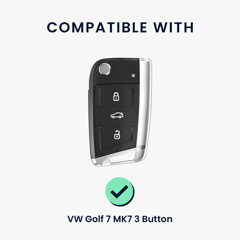 2x Key Fob Skin for VW Golf 7 MK7 3-Button Car Key