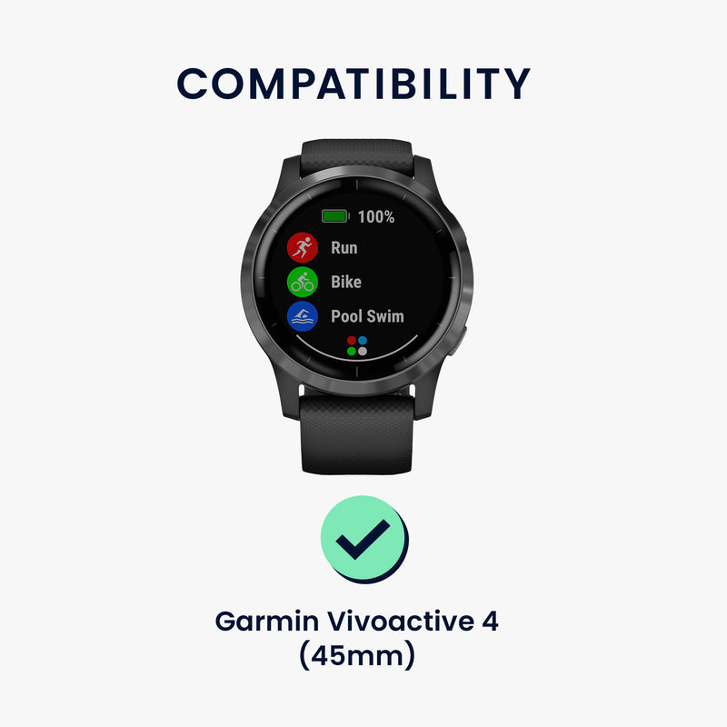 kwmobile Screen Protector compatible with Garmin Vivoactive 4 (45 mm) Film Protective Film for Fitness Tracker robust Screen Protection