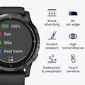 kwmobile Screen Protector compatible with Garmin Vivoactive 4 (45 mm) Film Protective Film for Fitness Tracker robust Screen Protection