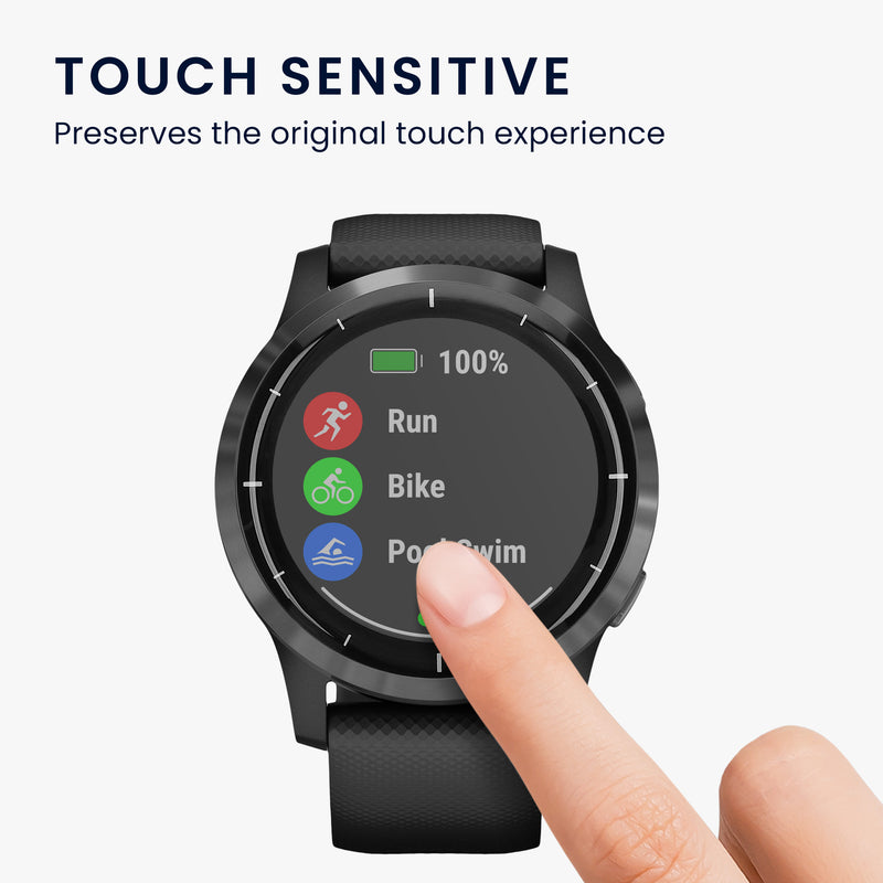 kwmobile Screen Protector compatible with Garmin Vivoactive 4 (45 mm) Film Protective Film for Fitness Tracker robust Screen Protection