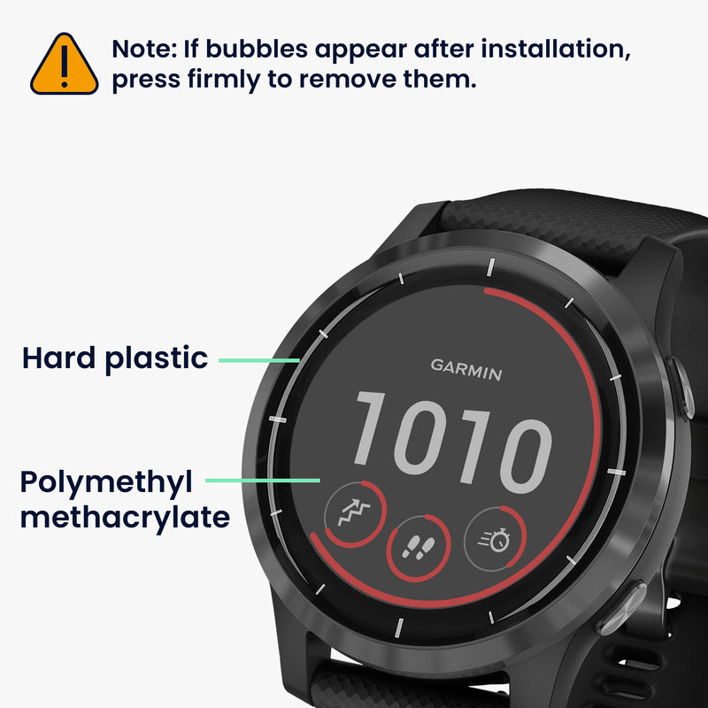 kwmobile Screen Protector compatible with Garmin Vivoactive 4 (45 mm) Film Protective Film for Fitness Tracker robust Screen Protection