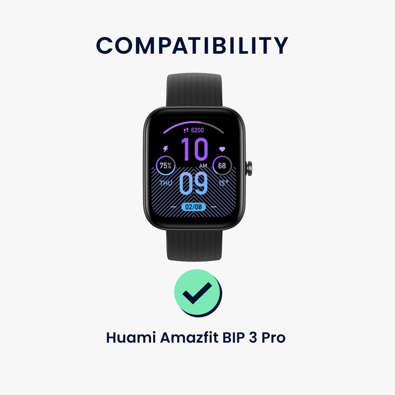 kwmobile Screen Protector compatible with Huami Amazfit Bip 3 Pro Film Protective Film for Fitness Tracker robust Screen Protection
