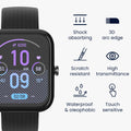 kwmobile Screen Protector compatible with Huami Amazfit Bip 3 Pro Film Protective Film for Fitness Tracker robust Screen Protection