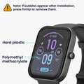 kwmobile Screen Protector compatible with Huami Amazfit Bip 3 Pro Film Protective Film for Fitness Tracker robust Screen Protection