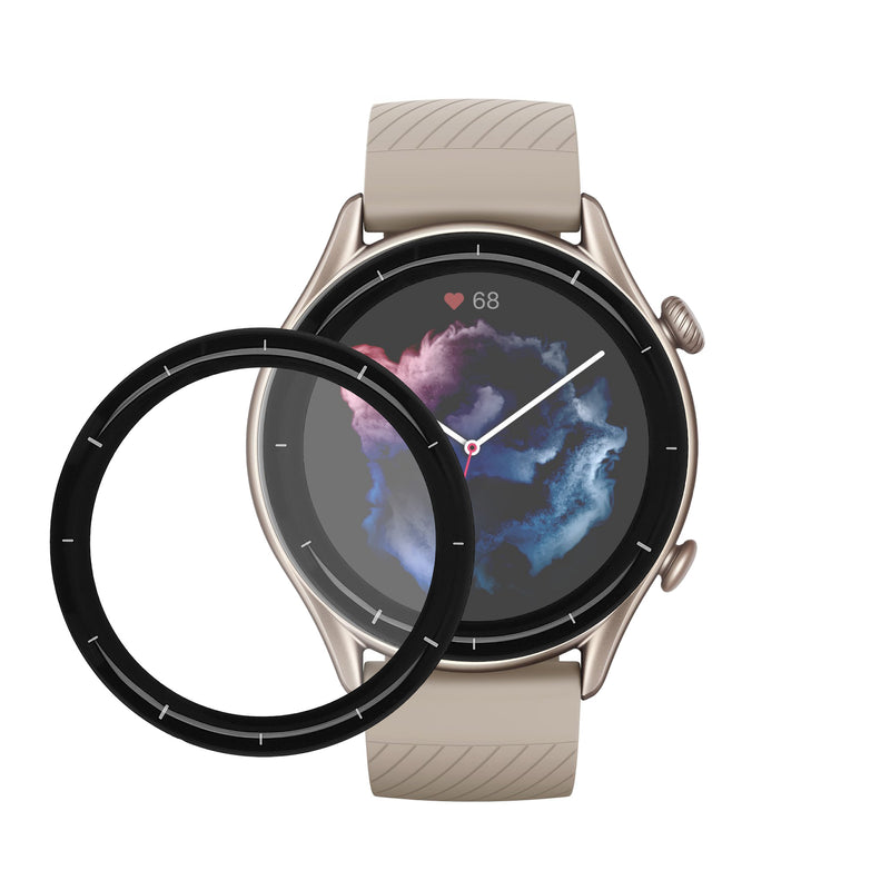 kwmobile 2x Transparente Displayschutzfolie kompatibel mit Huami Amazfit GTR 3 Folie - Schutzfolie für Fitness Tracker - robuster Displayschutz Transparent  
