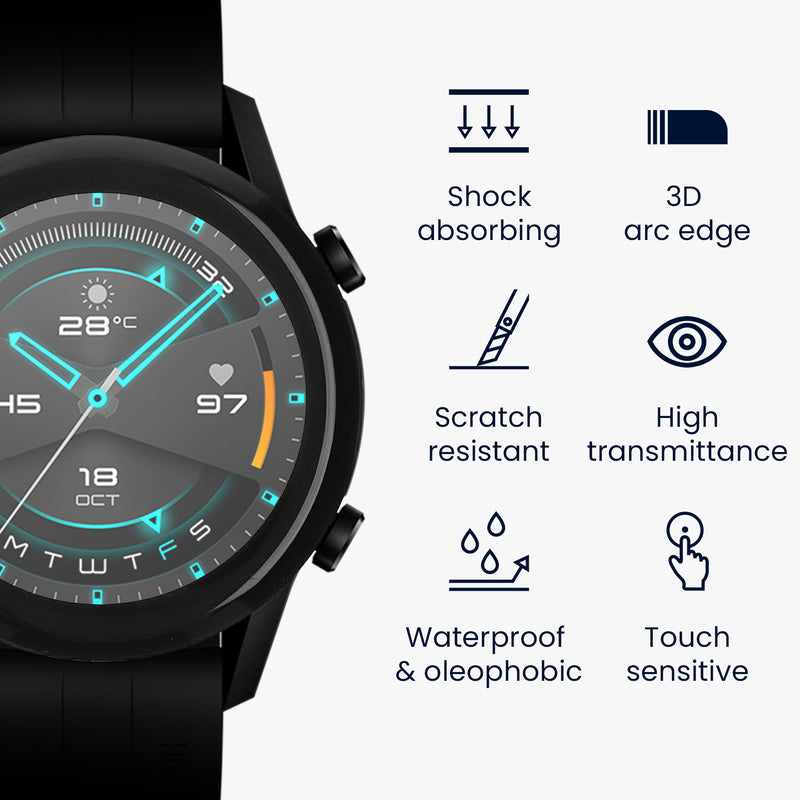 2x Screen Protector for Huawei Watch GT2 (42mm)