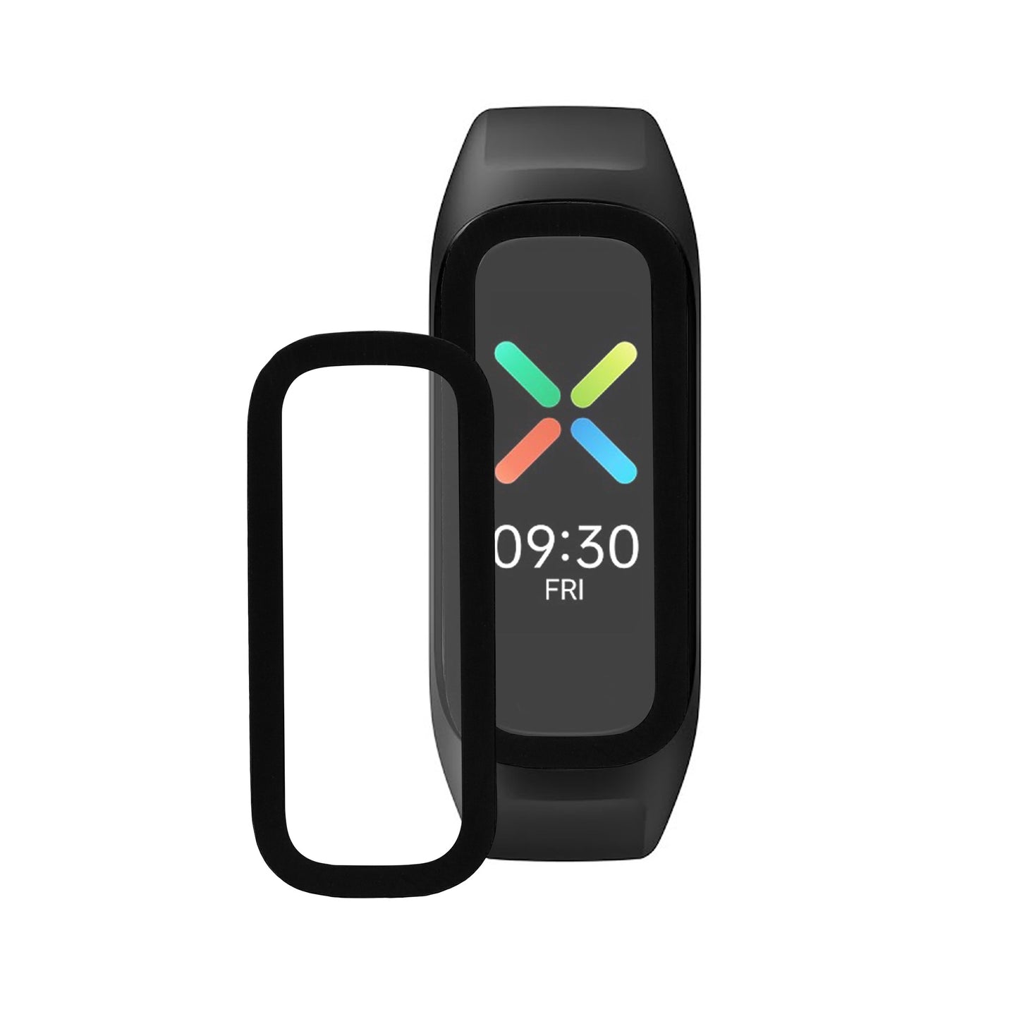 kwmobile 2x Transparente Displayschutzfolie kompatibel mit Oppo Band Sport Folie - Schutzfolie für Fitness Tracker - robuster Displayschutz Transparent  