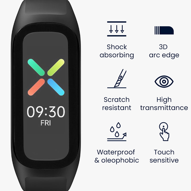 kwmobile Screen Protector compatible with Oppo Band Sport Film Protective Film for Fitness Tracker Robust Screen Protection