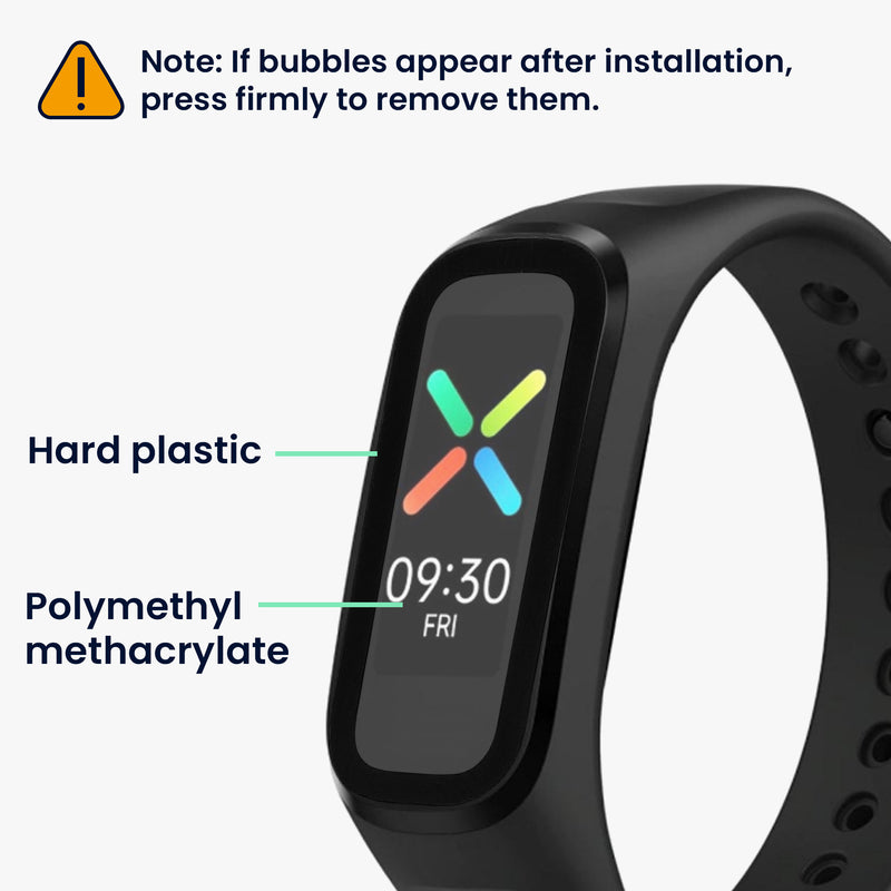 kwmobile Screen Protector compatible with Oppo Band Sport Film Protective Film for Fitness Tracker Robust Screen Protection