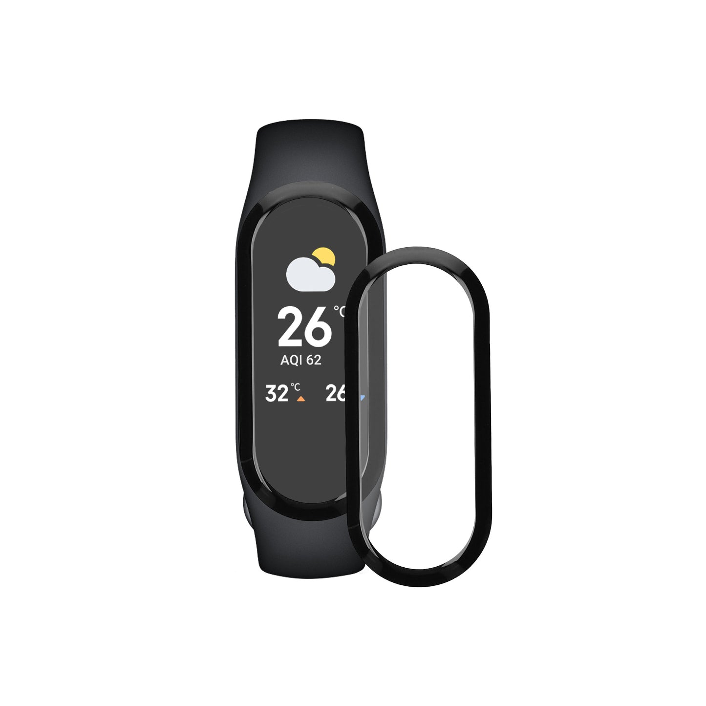 kwmobile Screen Protector compatible with Xiaomi Mi Band 7 Film Protective Film for Fitness Tracker robust Screen Protection