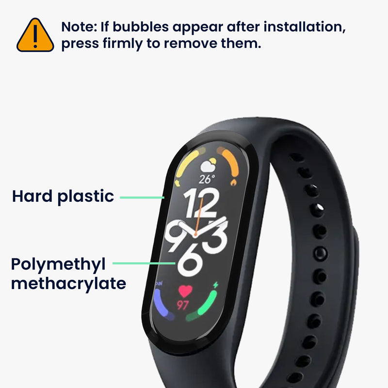 kwmobile Screen Protector compatible with Xiaomi Mi Band 7 Film Protective Film for Fitness Tracker robust Screen Protection