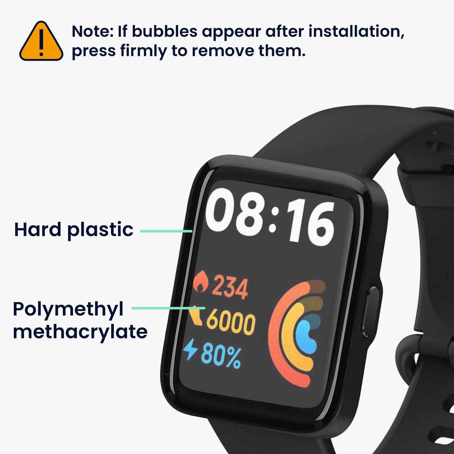 2x Screen Protector for Xiaomi Redmi Watch 2 Lite