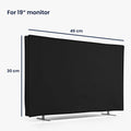 kwmobile 19" TV Cover Indoor Television Sleeve Screen Protector Cover TV Screen Dust Cover TV Cover