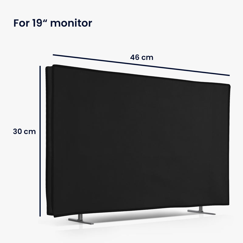 kwmobile 19" TV Cover Indoor Television Sleeve Screen Protector Cover TV Screen Dust Cover TV Cover