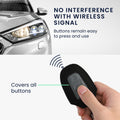 kwmobile Car Key Fob Cover made of Faux Leather compatible with Peugeot Citroen 3-Button Smart Key (Keyless Go only) - Key Fob Case Cover