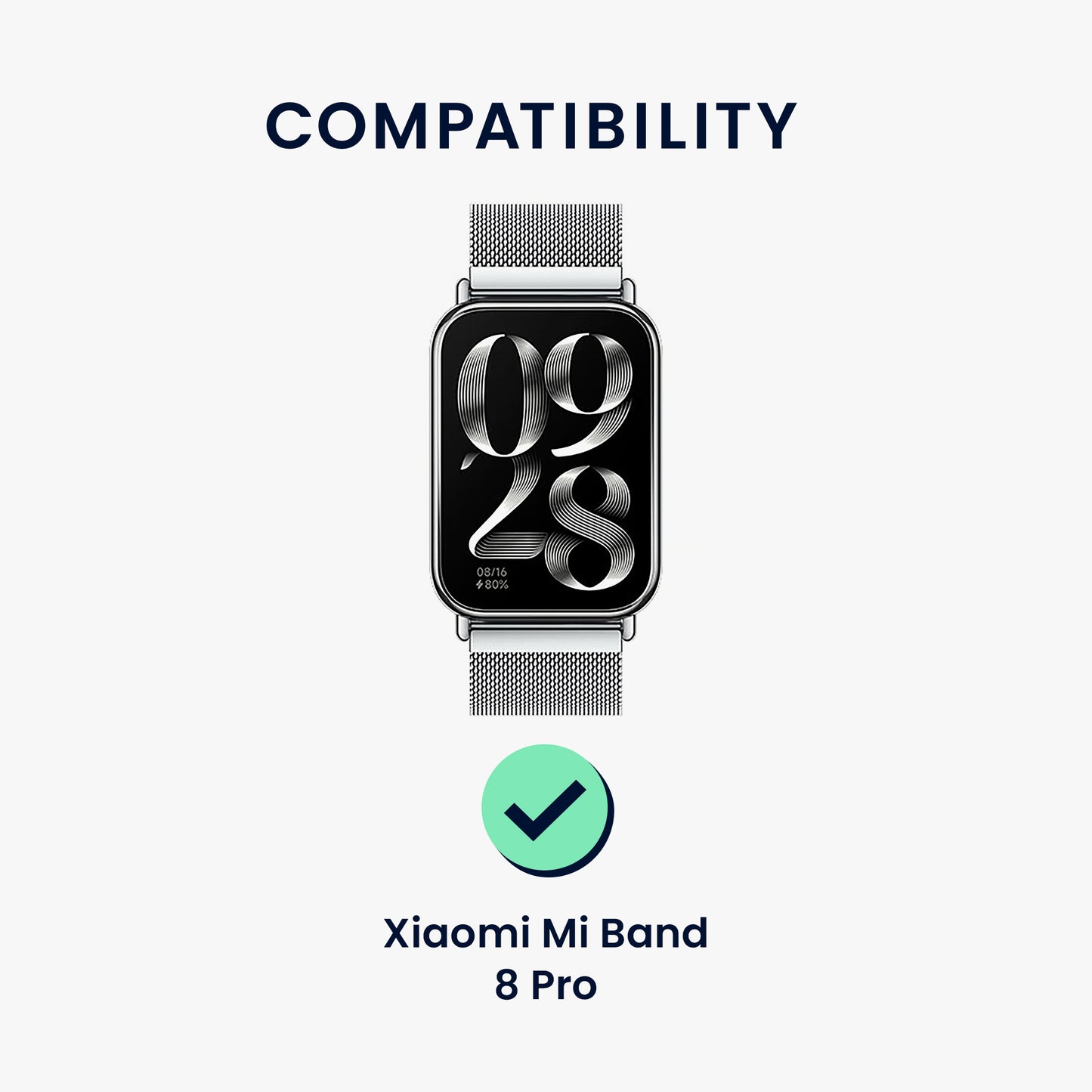 kwmobile Screen Protector for Fitness Tracker - Robust Screen Protection
