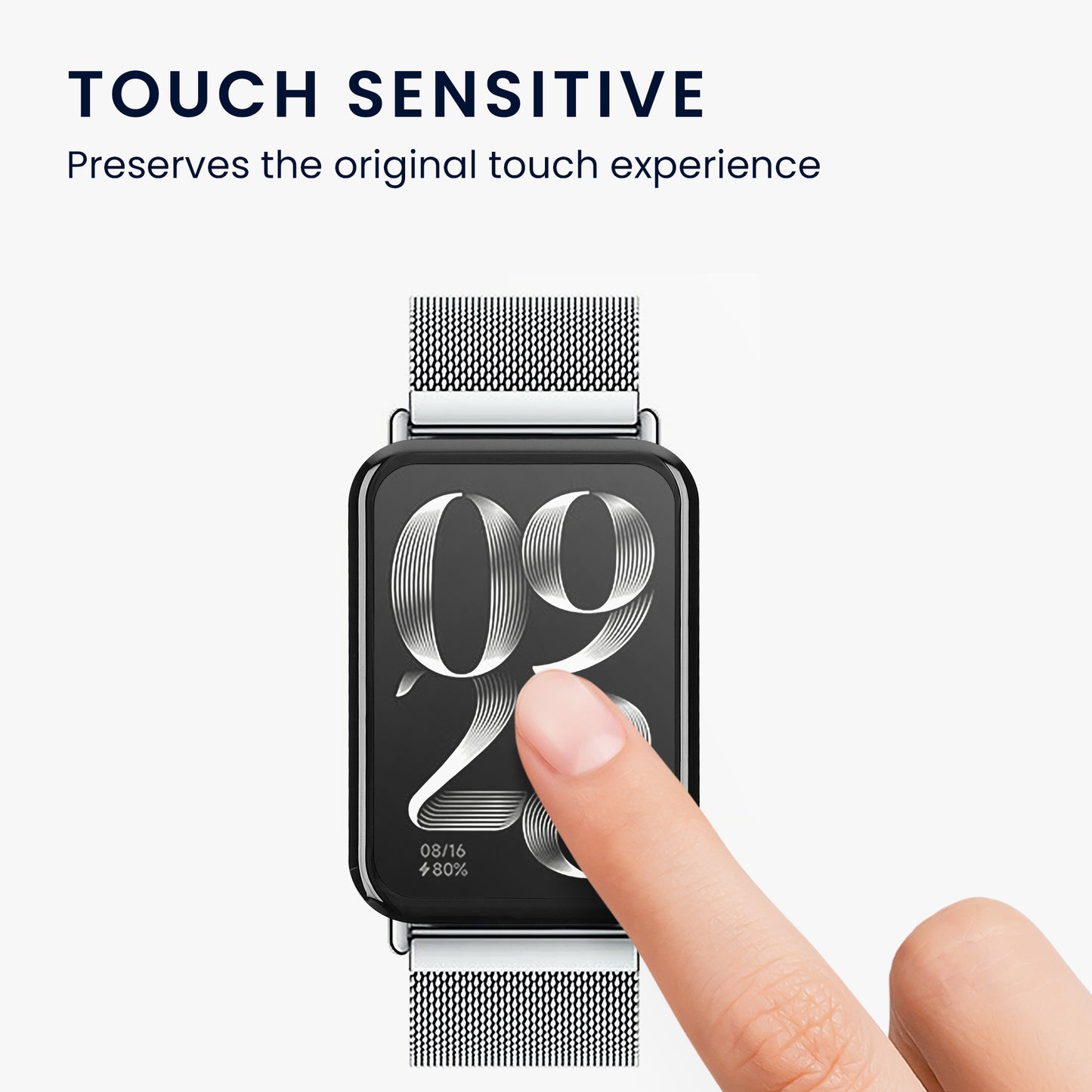 kwmobile Screen Protector for Fitness Tracker - Robust Screen Protection