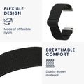kwmobile Bracelet compatible with Ticwatch GTH / E3 / C2 - Fitness Tracker Sports Strap - Inner Dimensions from 14 - 22 cm