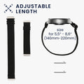 kwmobile Bracelet compatible with Ticwatch GTH / E3 / C2 - Fitness Tracker Sports Strap - Inner Dimensions from 14 - 22 cm