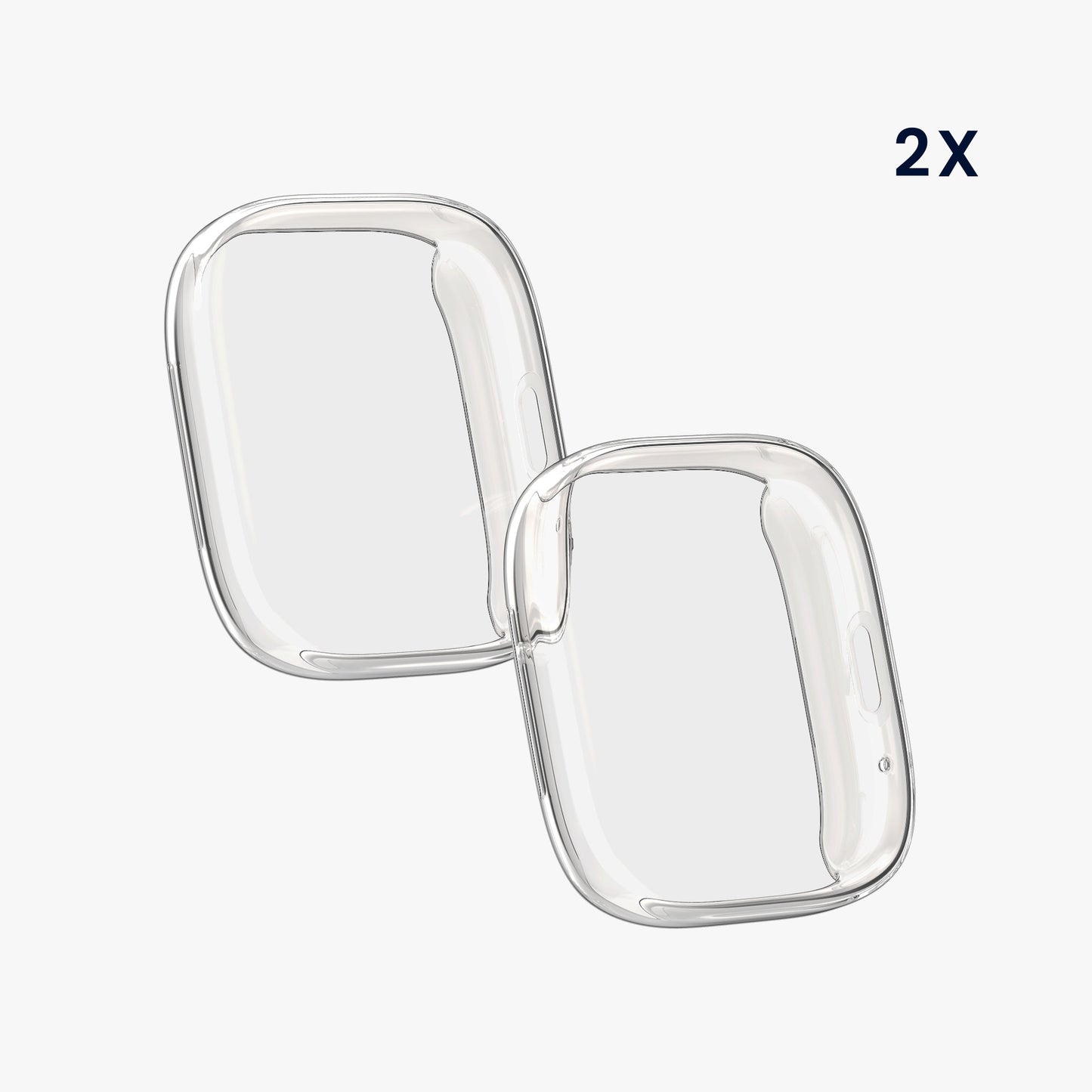 kwmobile Silicone Case for Xiaomi Redmi Watch 3 Active Protective Cover Full-Body Display Cover Set