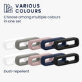 kwmobile 10x Smart Watch Band Holder for 20mm Smartwatch Strap (Universal) Bracelet Holder - Band Loop for Fitness Tracker and Smartwatch