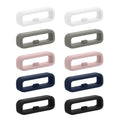 kwmobile 10x Smart Watch Band Halterung für 22mm Smartwatch Strap (Universal) Armbandhalterung - Bandschlaufe für Fitness Tracker und Smart Uhr aus Silikon - Mehrfarbig Mehrfarbig  