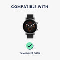 kwmobile Replacement Strap Compatible with Ticwatch E3 / GTH 20mm Strap - Band for Fitness Tracker