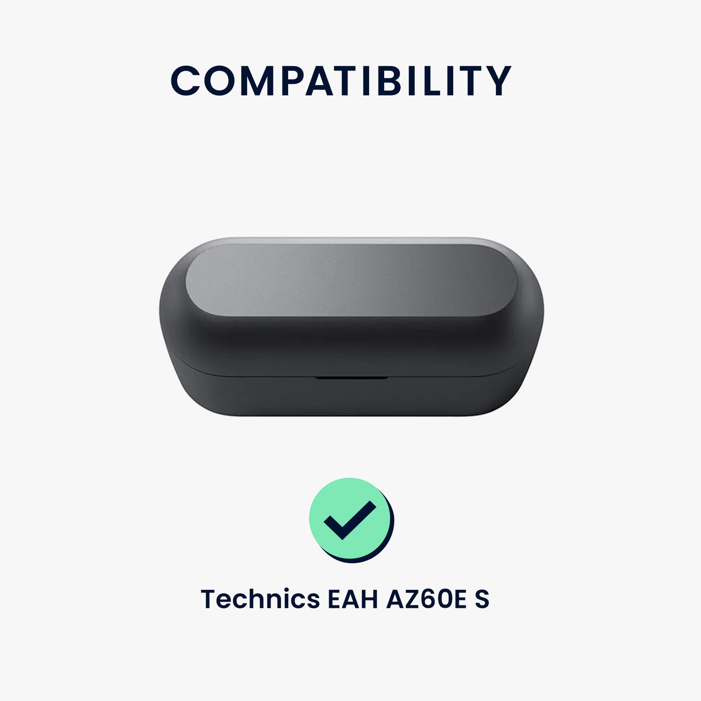 kwmobile Case Compatible with Technics EAH-AZ60E-S Headphones