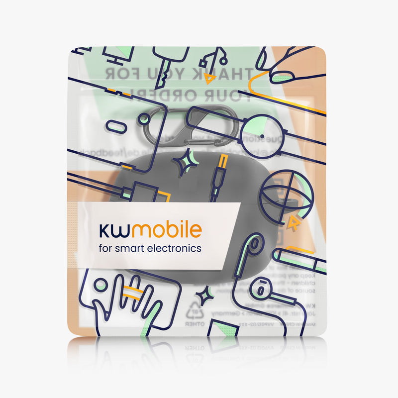 kwmobile Case Compatible with JBL Wave Beam / Beam 2 / Wave 200TWS Case - Headphone Case - Protective Cover