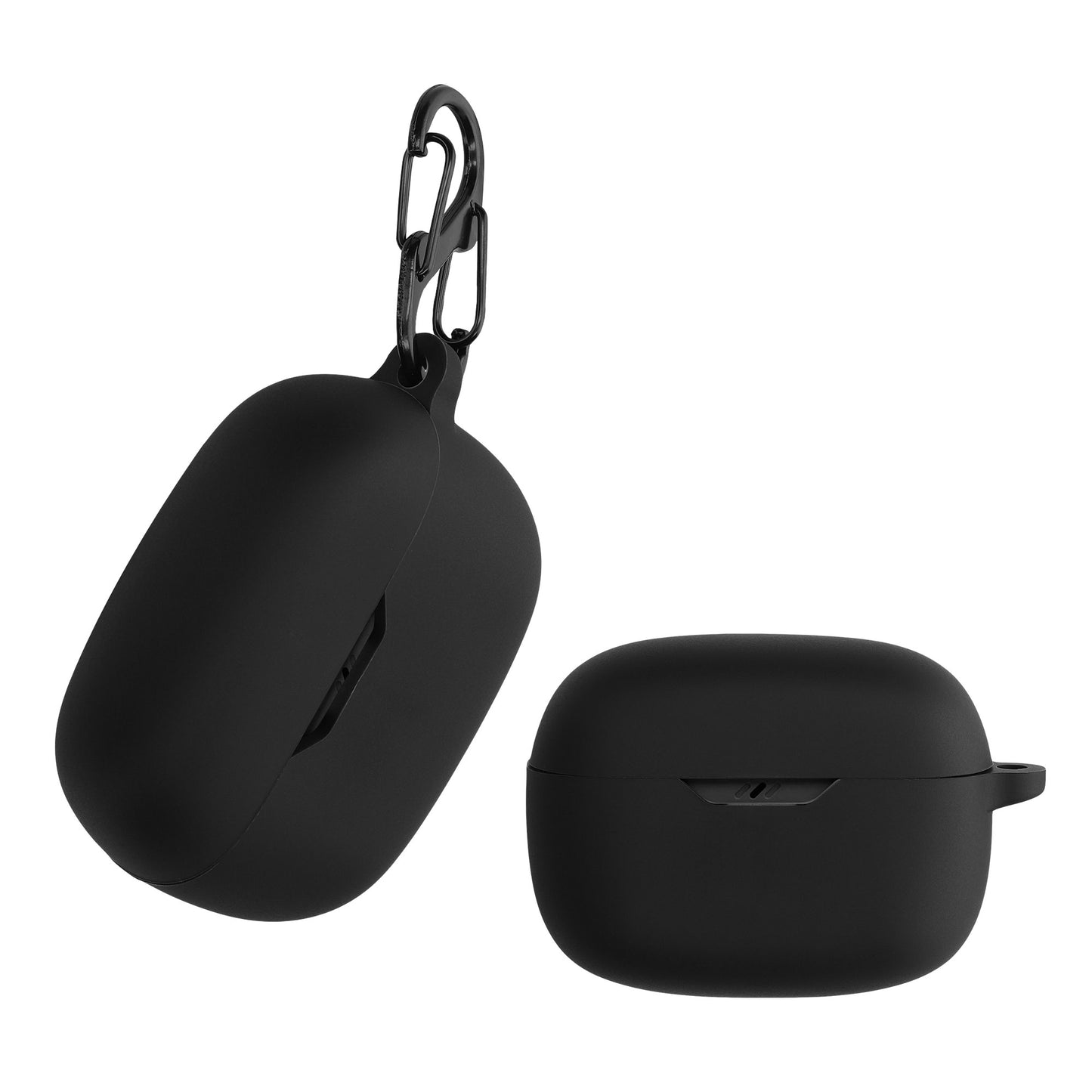 kwmobile Hülle kompatibel mit JBL Wave Beam / Beam 2 / Wave 200TWS Hülle - Kopfhörer Case - TPU Silikon Cover - Schutzhülle in Schwarz Schwarz  