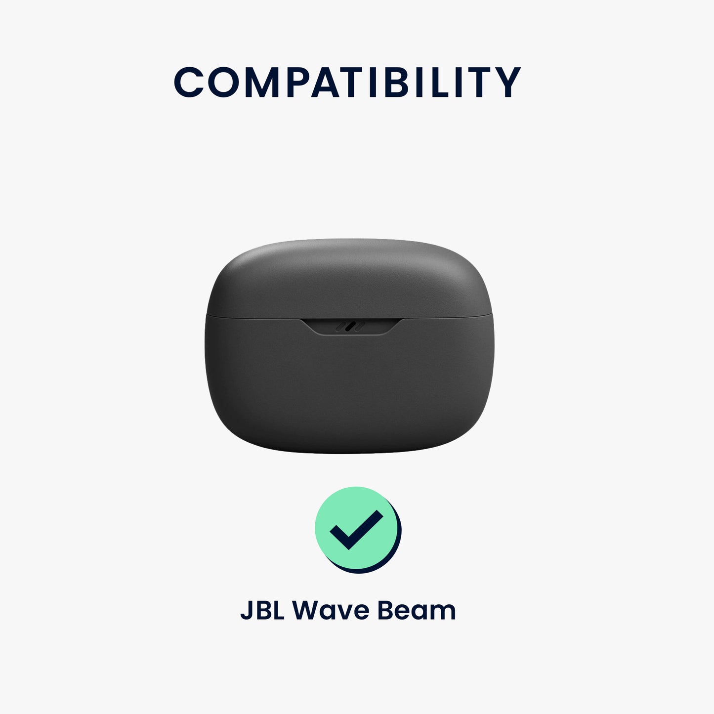 kwmobile Case Compatible with JBL Wave Beam / Beam 2 / Wave 200TWS Case - Headphone Case - Protective Cover