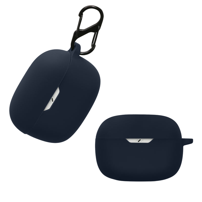 kwmobile Hülle kompatibel mit JBL Wave Beam / Beam 2 / Wave 200TWS Hülle - Kopfhörer Case - TPU Silikon Cover - Schutzhülle in Dunkelblau Dunkelblau  