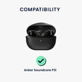 kwmobile Case Compatible with Anker Soundcore P3i - Headphone Case - Protective Cover