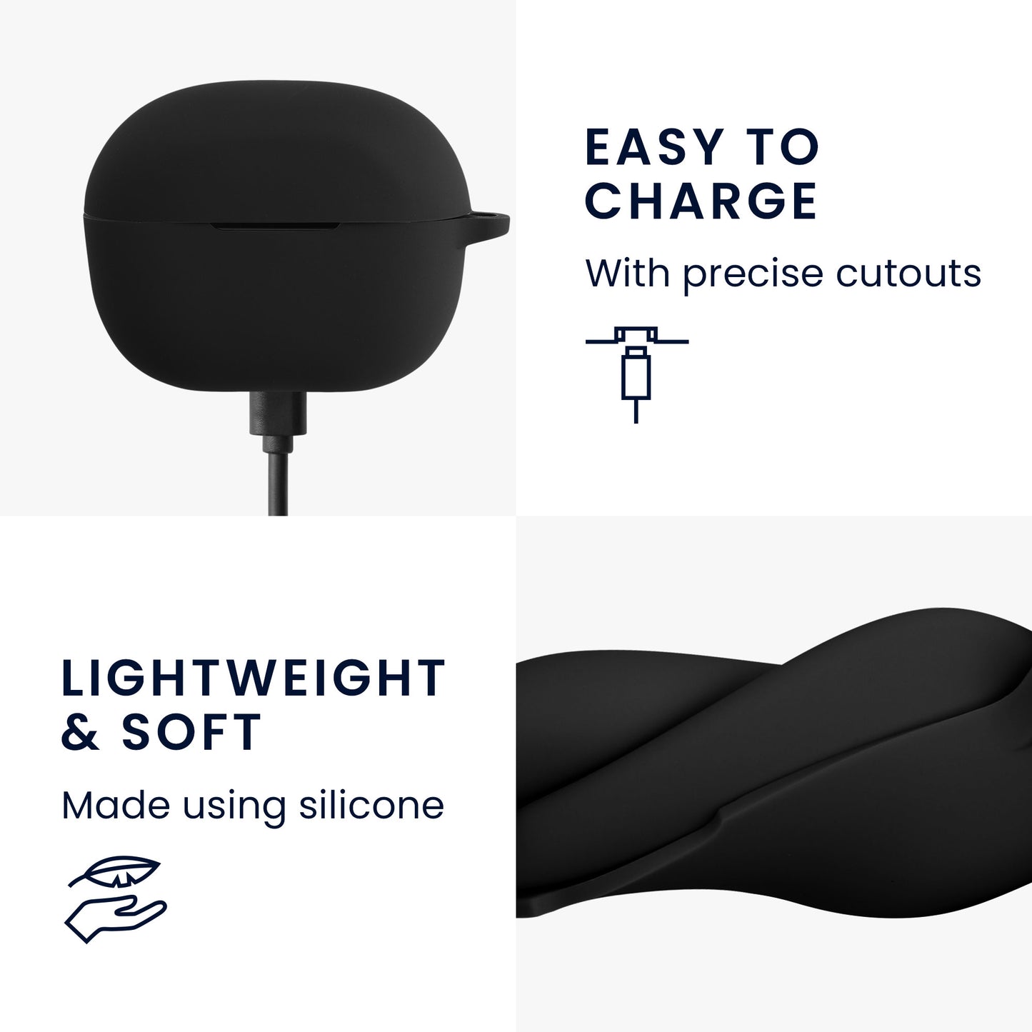 kwmobile Case Compatible with Anker Soundcore P3i - Headphone Case - Protective Cover