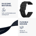 kwmobile Watch Strap for Huami Amazfit Bip 6 / Bip 5 Unity / Bip 5 / GTS 3 / Balance 2 / Helio Strap Bracelet Fitness Tracker Band Set Replacement Strap Smartwatch