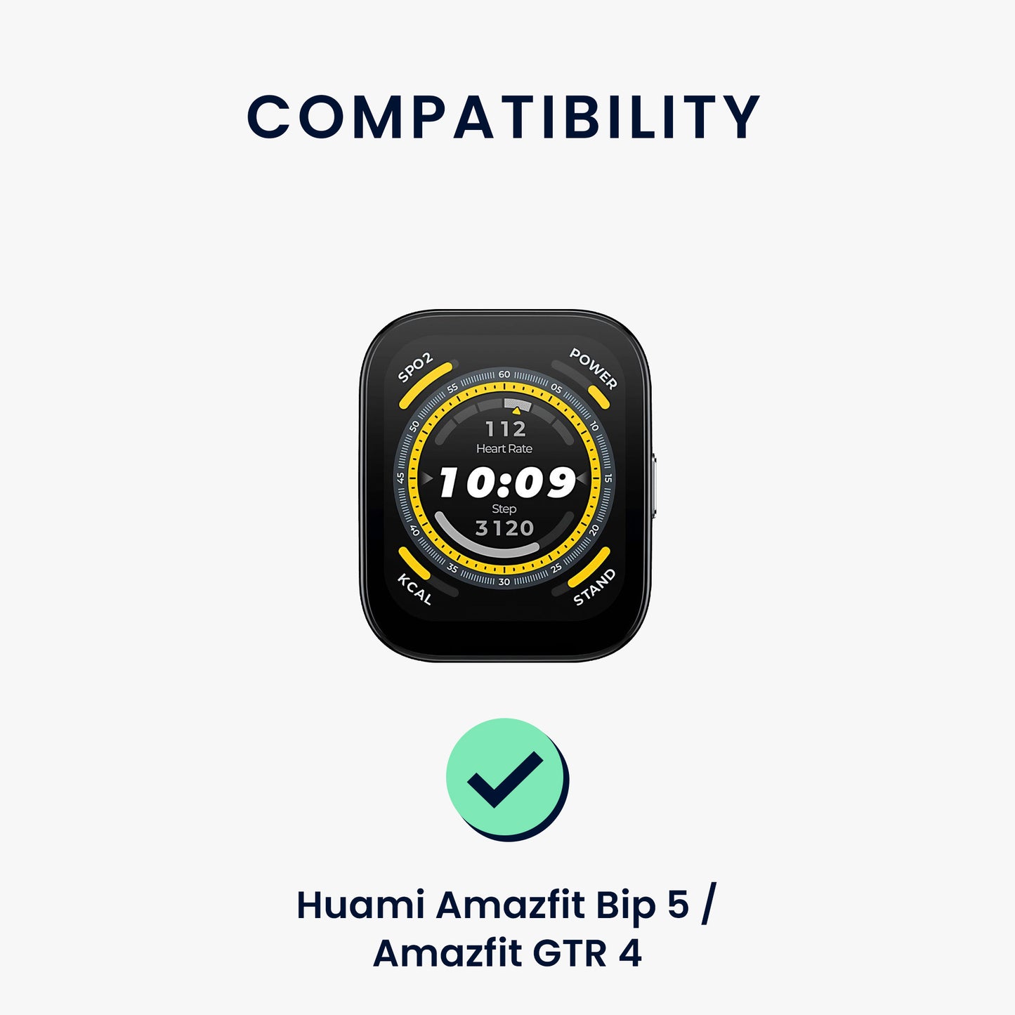 kwmobile Watch Strap for Huami Amazfit Bip 6 / Bip 5 Unity / Bip 5 / GTS 3 / Balance 2 / Helio Strap Bracelet Fitness Tracker Band Set Replacement Strap Smartwatch