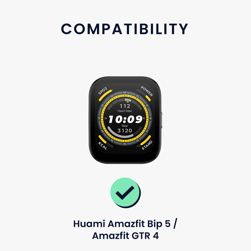 kwmobile Watch Strap for Huami Amazfit Bip 6 / Bip 5 Unity / Bip 5 / GTS 3 / Balance 2 / Helio Strap Bracelet Fitness Tracker Band Set Replacement Strap Smartwatch