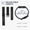 kwmobile Watch Strap for Huami Amazfit Bip 6 / Bip 5 Unity / Bip 5 / GTS 3 / Balance 2 / Helio Strap Bracelet Fitness Tracker Band Set Replacement Strap Smartwatch