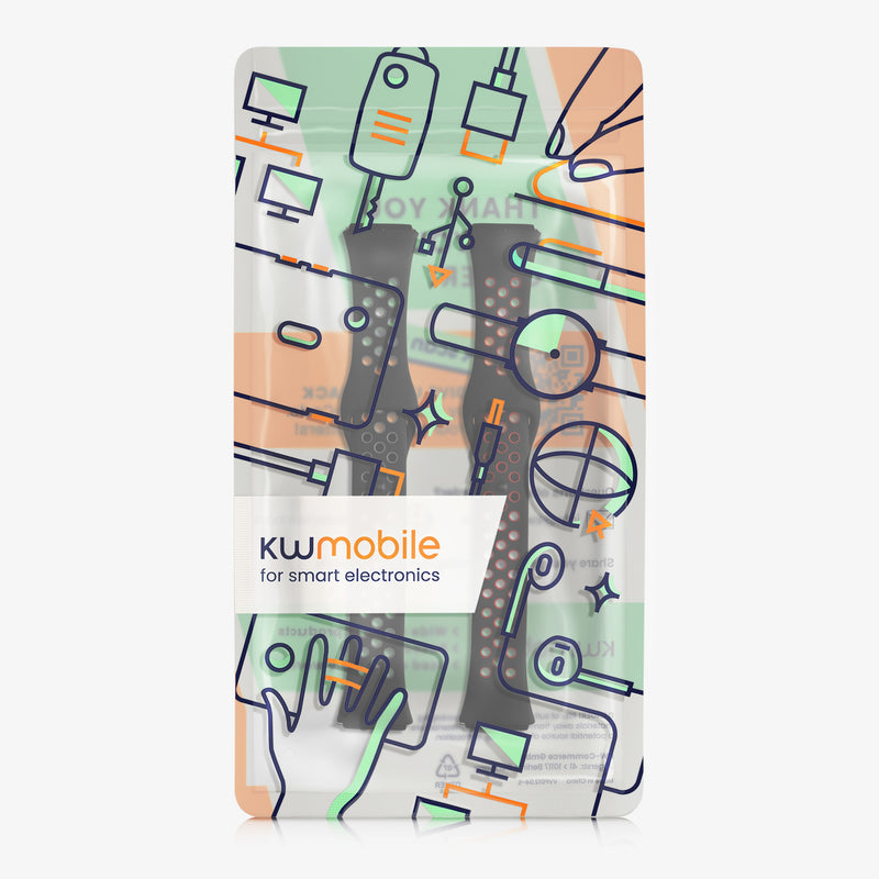 kwmobile Watch Strap for Xiaomi Redmi Watch 3 Active Bracelet Fitness Tracker Band Set Replacement Strap Smartwatch