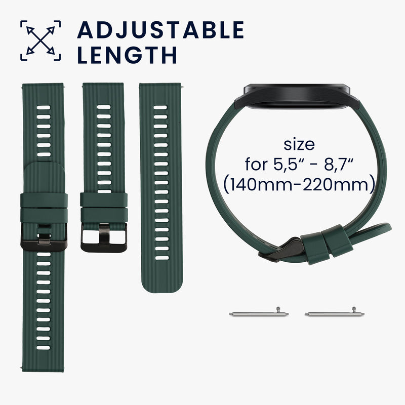 kwmobile Silicone Watch Strap for Huawei Watch GT 3 (46mm) Bracelet Replacement Strap for Fitness Tracker Replacement Wristband Smartwatch
