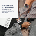 kwmobile Real Leather Watch Strap for Xiaomi Redmi Watch 3 Active / Redmi Watch 3 Lite Strap - Replacement Strap for Fitness Tracker - Smartwatch Replacement Strap