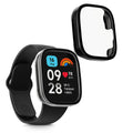 kwmobile Glass Case for Xiaomi Redmi Watch 3 Active / Redmi Watch 3 Lite Protective Case Full-Body Fitness Tracker Case Set