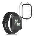 kwmobile Glass Case for Garmin Venu Sq 2 Music / Sq 2 Protective Cover Full Body Fitness Tracker Case Set