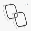 kwmobile Glass Case for Garmin Venu Sq 2 Music / Sq 2 Protective Cover Full Body Fitness Tracker Case Set